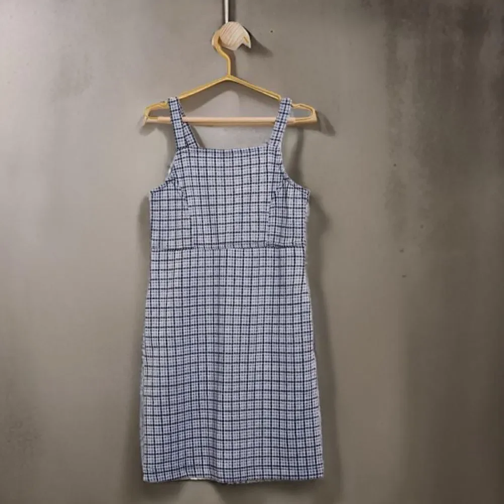 Abercrombie & Fitch Kids Elevated Layerable Plaid Dress Girls Size 7/8